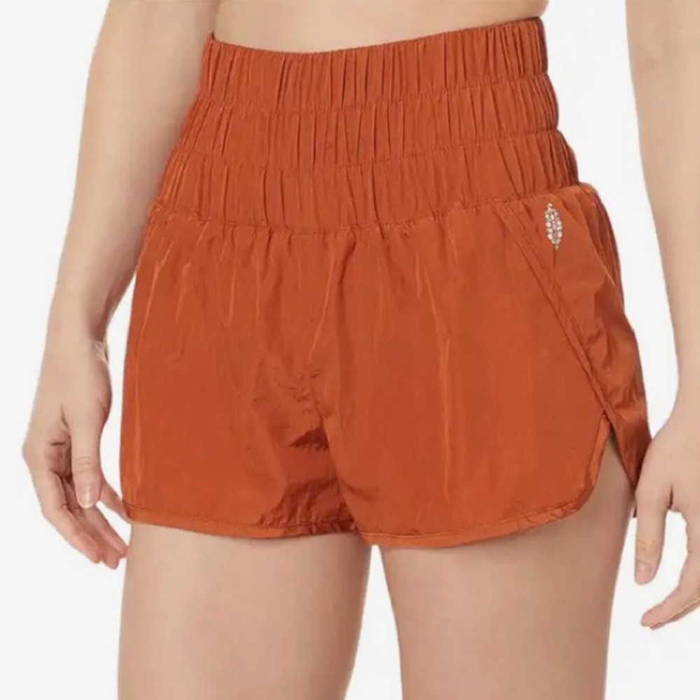 NEW Free People Movement Way Home Shorts color rust - Picture 4 of 5